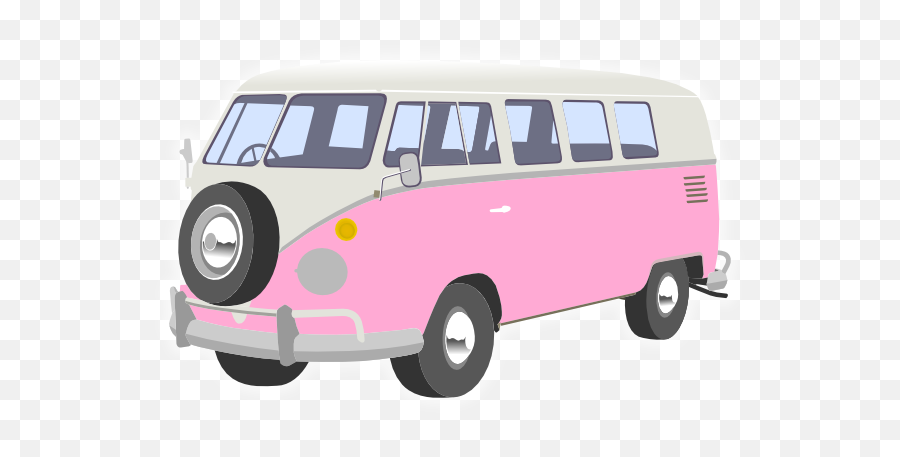 Camper Clipart Pink Camper Pink Transparent Free For - Van Clipart Emoji,Emoji Vans