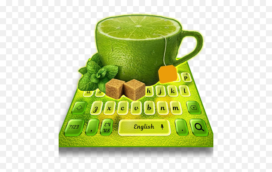 Iced Lemon Tea Keyboard - Tea Print Ad Emoji,Iced Coffee Emoji