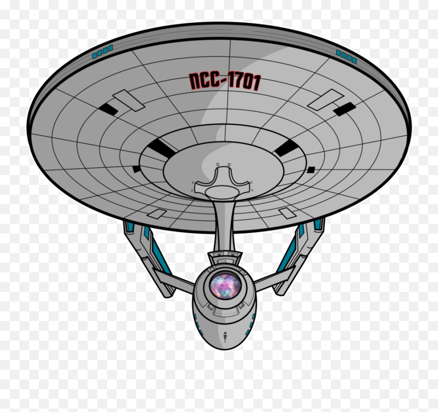 Starship Enterprise Star Trek Poster - Uss Enterprise 1701 Cartoon Emoji,Star Trek Hand Emoji