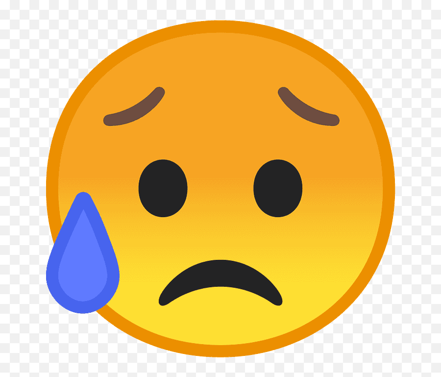 Sad But Relieved Face Emoji Clipart Free Download - Uk Cafe Sakai,Sad Face Emoji