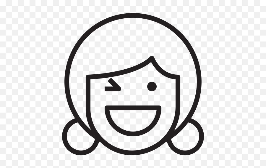 Winking Emoji Icon Of Line Style - Available In Svg Png Icon,Emoji Winking