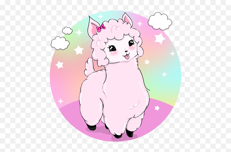 Cute Alpaca Wallpaper - Alpaca Cute Emoji,Alpaca Emoji