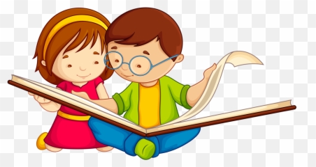 Reading Books Clipart Png Transparent - Children Emoji