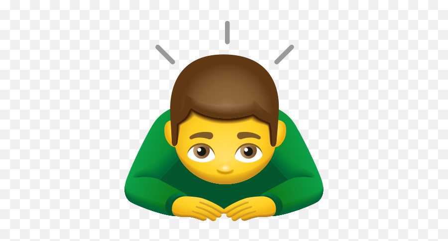 Man Bowing Emoji,Shocker Emoji Iphone