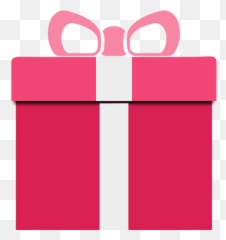 Vector Drawing Of Pink Gift Box Close - Clipart Png Emoji