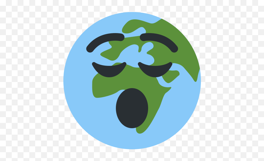 Sad Earth Emoji,Calm Emoji