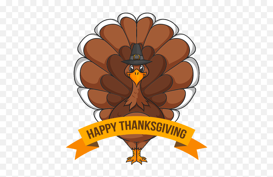 Happy Thanksgiving Turkey Clipart - Happy Thanksgiving Business Cards Emoji,Turkey Emojis