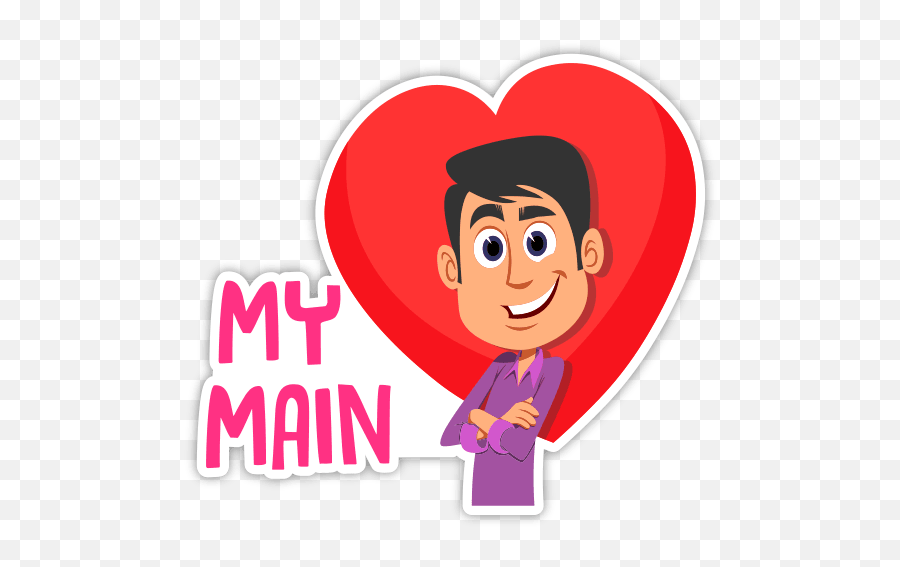 Couple Mushy Stickers - Cartoon Emoji,Melting Heart Emoji