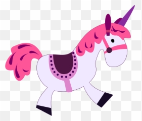Unicorn Vector Art Camera Clipart Png - Rocking Horse Clip Art Emoji,Emoji Horse And Plane
