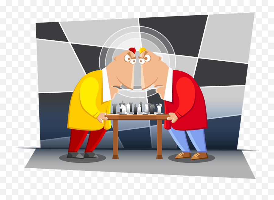 Chess Chess Face Off Chess Players Game - Face Off Clip Art Emoji,King Chess Piece Emoji