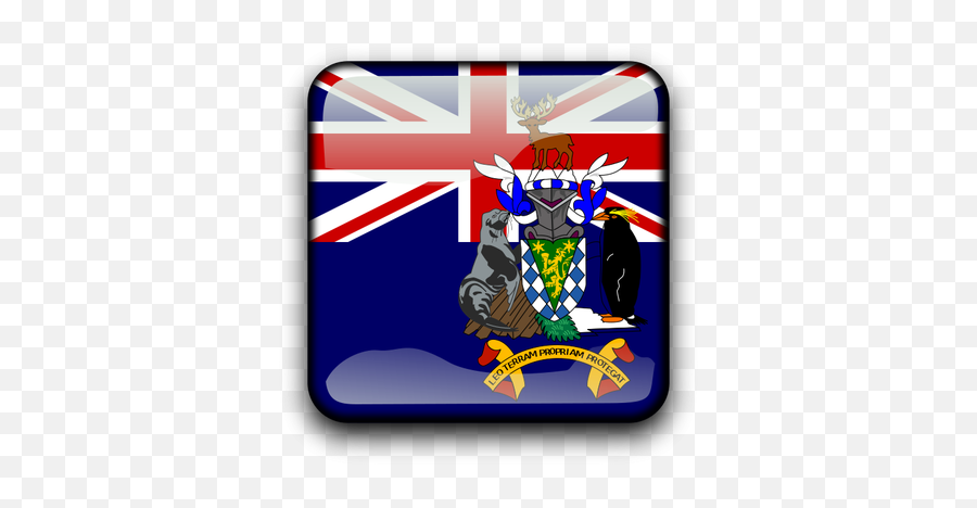 Georgia Selatan Dan Pulau Sandwich - South Georgia And The South Sandwich Islands Flag Emoji,Trinidadian Flag Emoji