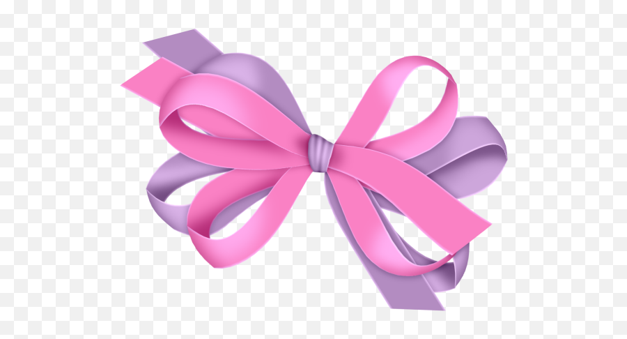 Pink Ribbon Clip Art Of Ribbons For Breast Cancer Awareness - Pink And Purple Bow Clipart Emoji,Pink Ribbon Emoji