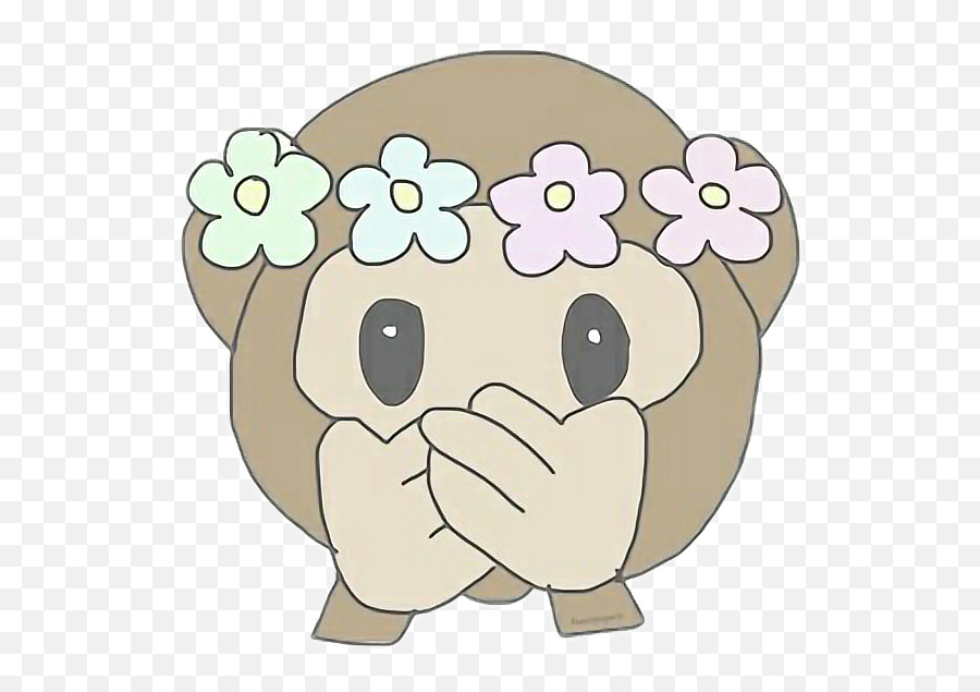 Mono Chango Flor Coronadeflores Flores - Ewmojis Changitos Con Flores Emoji,Emoji Changuito