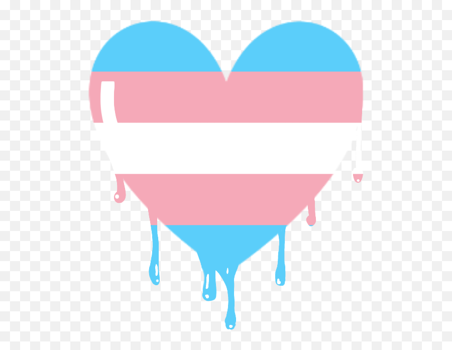 Heart Lgbt Trans Pride Lovewins Tumblr Freetoedit - Lgbt Heart Melting Emoji,Trans Emoji