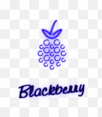 Mq Fruit Blackberry Blue Neon Glow - Seedless Fruit Emoji,Blackberry Emoji