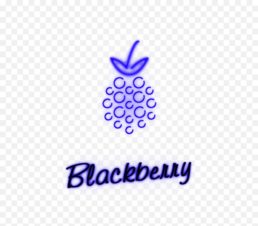 Mq Fruit Blackberry Blue Neon Glow - Seedless Fruit Emoji,Blackberry Emoji