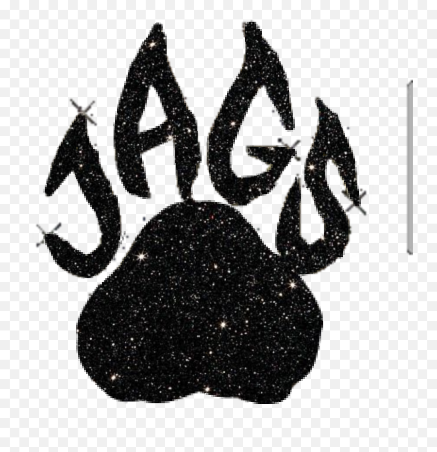 Jags Topgun Pawprint Black Cheerleading - Top Gun Jags Font Emoji,Emoji Top Gun