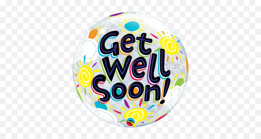 Get Well Bubbles Balloon Balloon Place - Get Well Soon Png Emoji,Get Well Soon Emoji