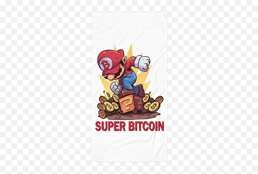 Super Bitcoin Towel - Sleeve Emoji,Emoji Towel