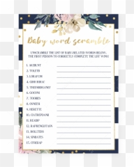Printable navy stripes and pink florals Gift List Instant - Books Emoji Pictonary Answers