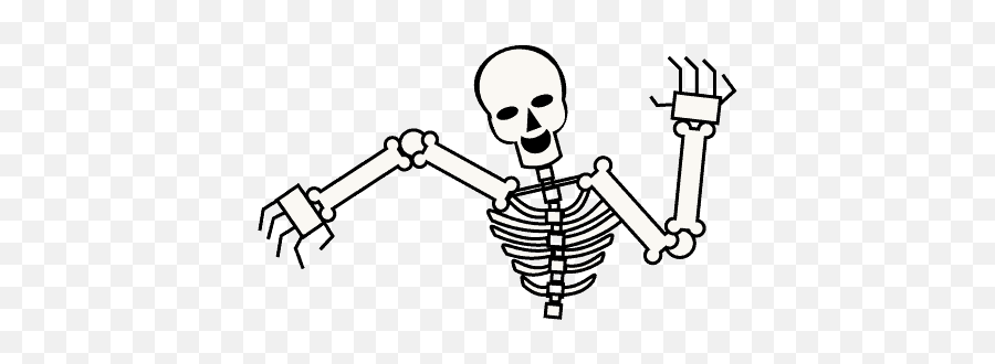 How To Draw A Skeleton Easy Drawing Guides - Cartoon Skeleton Png Emoji,Doot Emoji