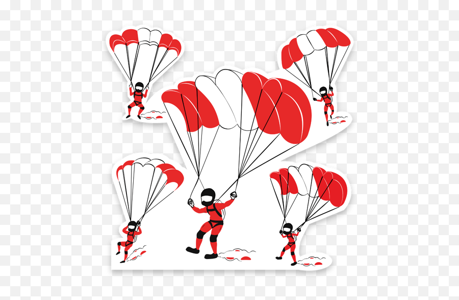 Ndp 2020 Stickers - Leisure Emoji,Parachute Emoji