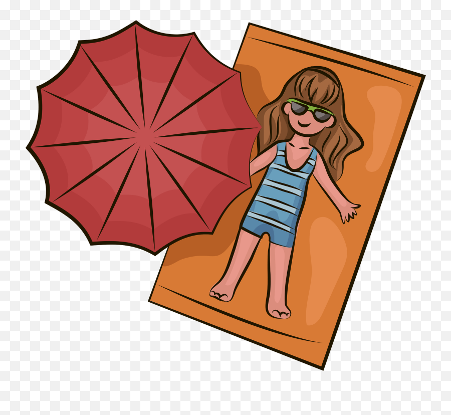 Girl On A Beach Clipart Free Download Transparent Png - Girly Emoji,Sunburn Emoji