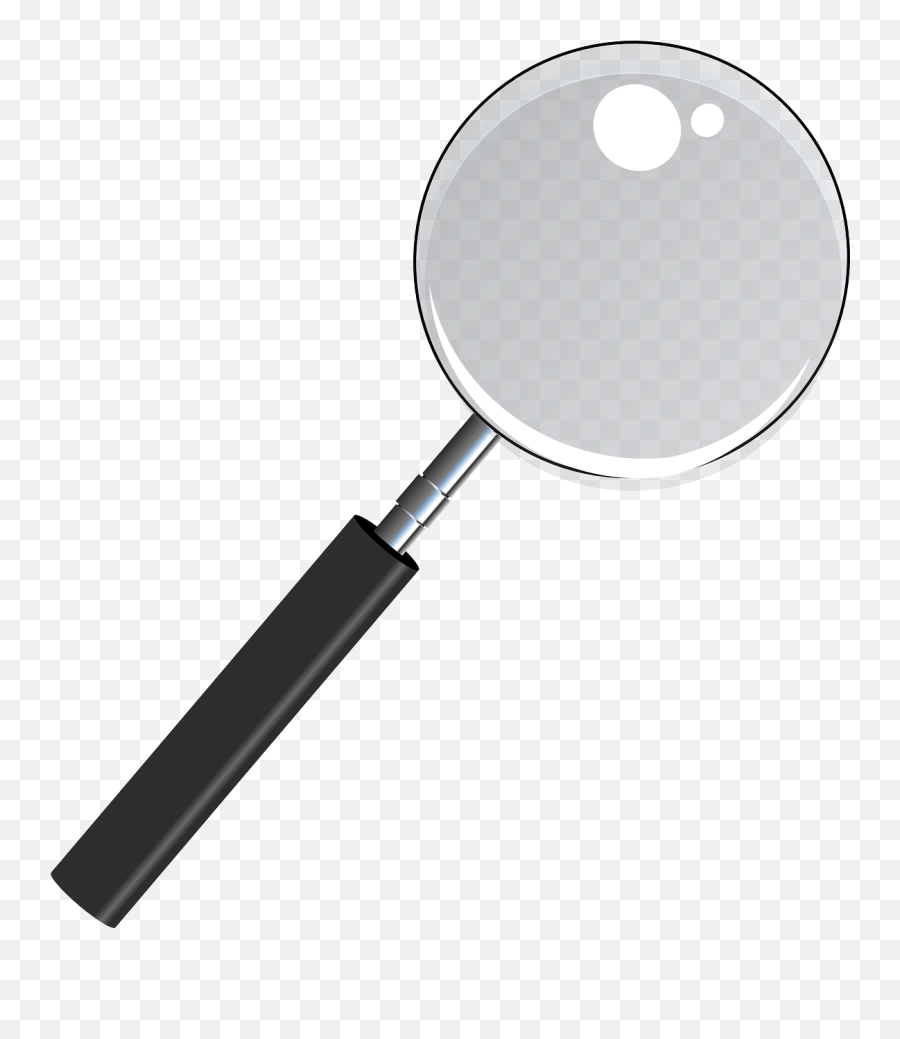 Magnifying Glass See Thru Transparent Lens Enlarge - Magnifying Glass Transparent Clipart Emoji,List Of Apple Emojis
