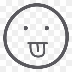 Emoji Emoticon Sticking His Tongue - Circle
