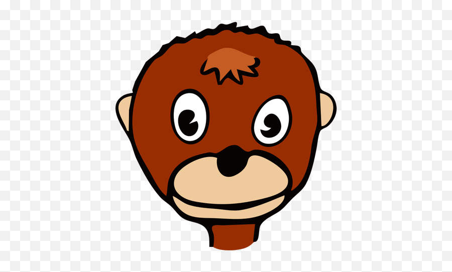 Monkey Tegning - Kartun Monyet Bahagia Png Emoji,Gorilla Emoji
