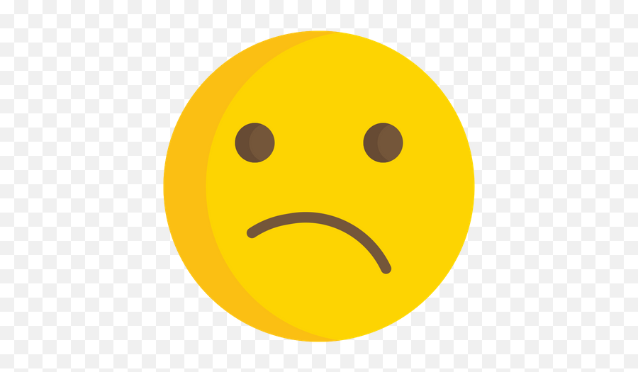 Confused Face Emoji Icon Of Flat Style - Smiley,Normal Emoji