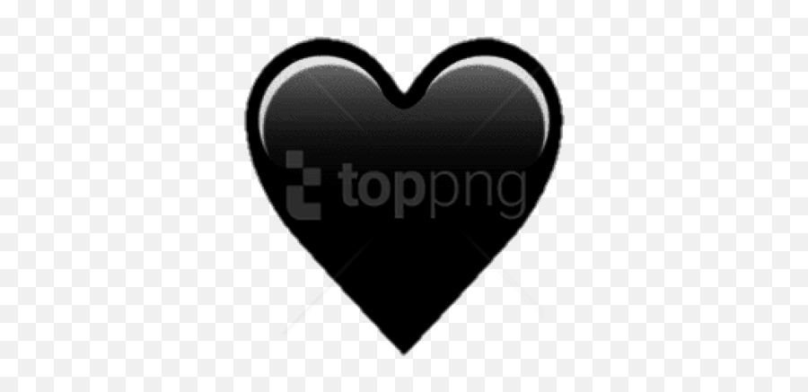 Emoji Black Heart Png Clipart Png - Png Heart Emoji Black,Heart Emoji Clipart