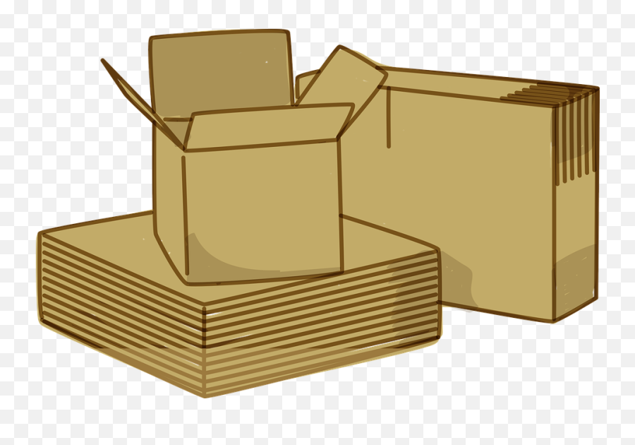 Boxes Packing Paperboard - Cajas De Carton Png Emoji,Cardboard Box Emoji