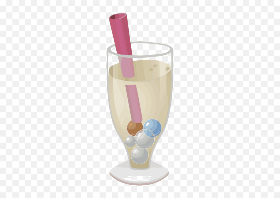 Color Drawing Of A Bubbly In Champagne - Champagne Emoji,Bubble Tea Emoji