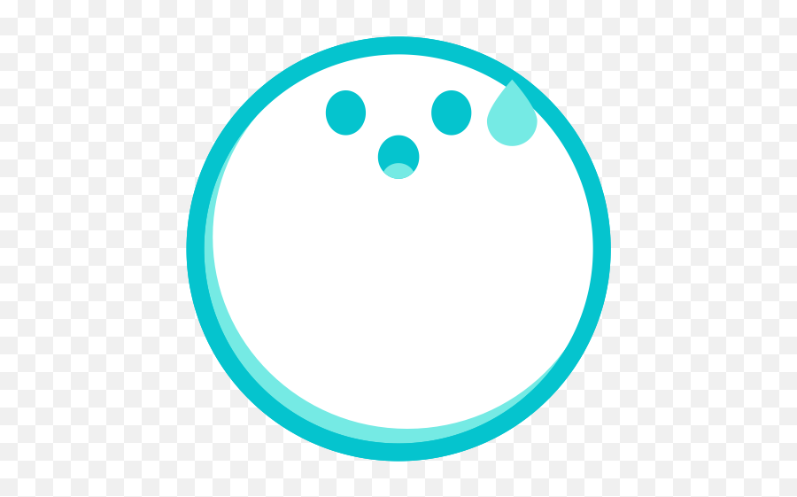 Circle Emoji,Cold Sweat Emoji