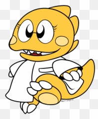 Bubble Bobble Alphys - Bubble Bobble Meme Emoji,Chara Emoji