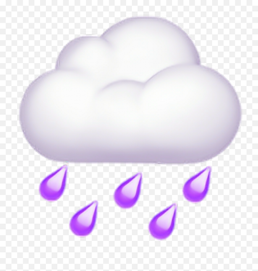 Sticker Emoji,Purple Rain Emoji