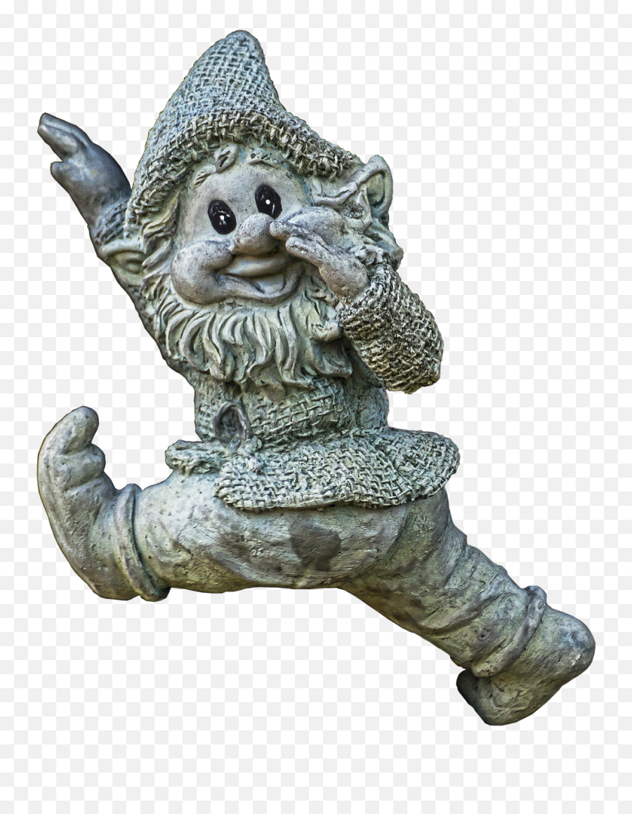 Dwarf Gnome Garden Gnome Figure Ceramic - Dwarf Statue Transparent Emoji,Garden Gnome Emoji