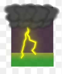 Lightning Weather Clouds Cloudy - Insurance Emoji