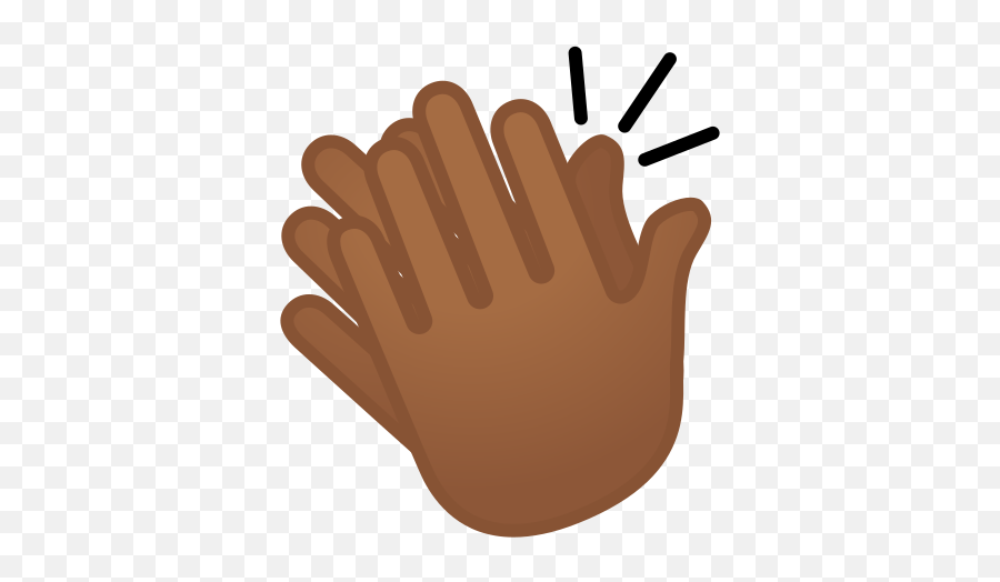 Medium - Brown Hand Clap Emoji,Clap Emoji Png
