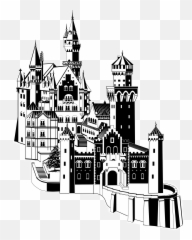Clipart Neuschwanstein Castle - Clipartix Neuschwanstein Castle Png Emoji,Castle Emoji