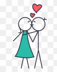 Kiss Icon Of Colored Outline Style - Love Sex Png Emoji