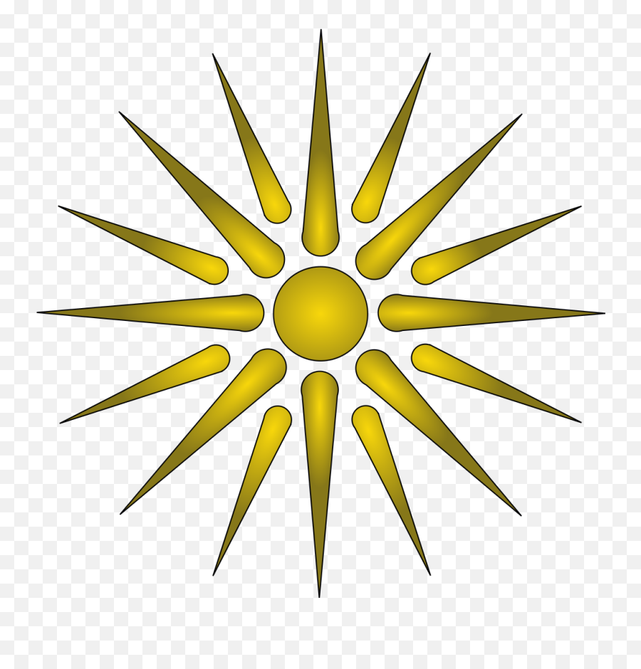 Vergina Sun - Alexander The Great Symbols Emoji,Sunrise Emoji