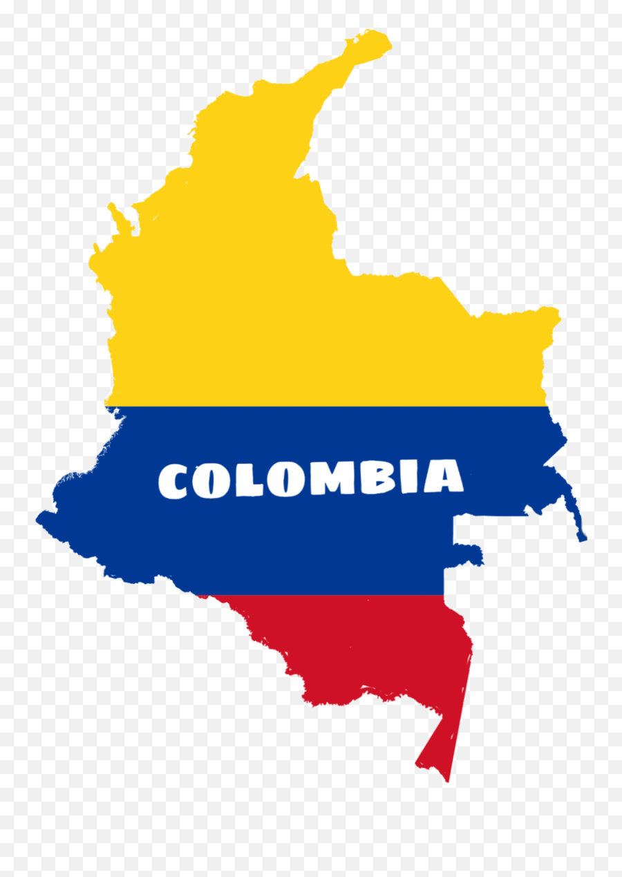 The Newest Colombia Stickers - Colombia Flag Map Emoji,Colombian Emoji