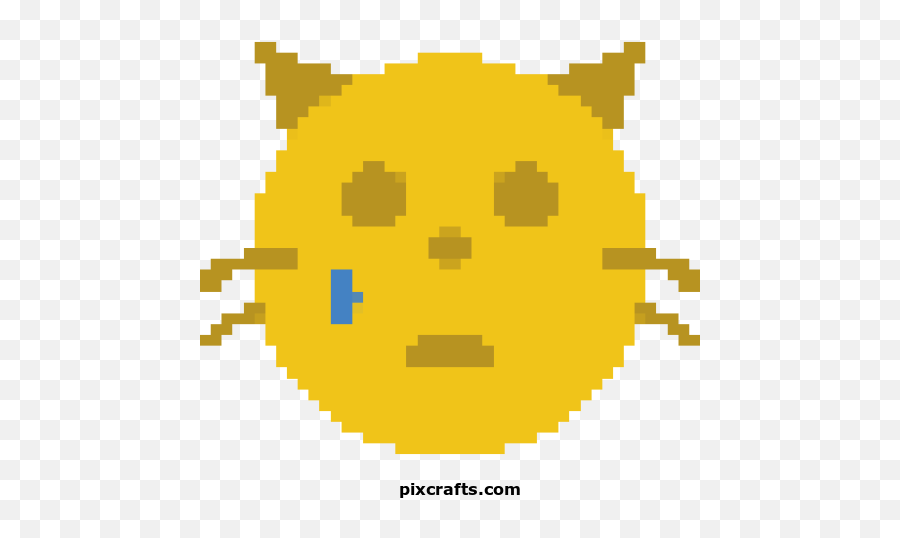 Sad - Printable Pixel Art Pixel Donut Transparent Emoji,Sad Cat Emoticon