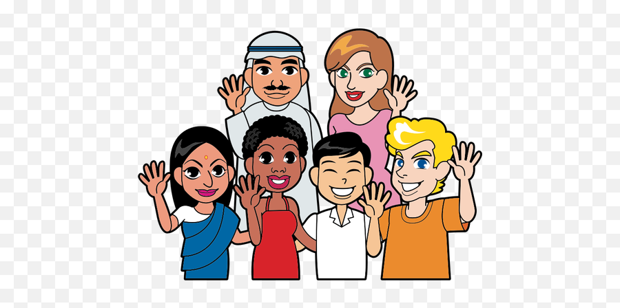 People Of The World - Multi Racial Icon Transparent Emoji,Friendship Emoji