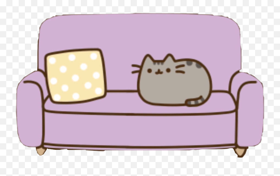 Sofa Sticker Challenge On Picsart - Pusheen Home Is Where My But Emoji,Couch Potato Emoji