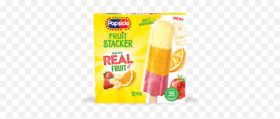 Popsicle Firecracker Ice Pops - Strawberry Orange Banana Popsicles Emoji,Popsicle Emoji