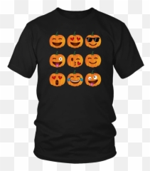 Funny Cute Halloween Pumpkin Emoji Shirt Matching Family Halloween Gift - Poker Shirts,Family Emoji