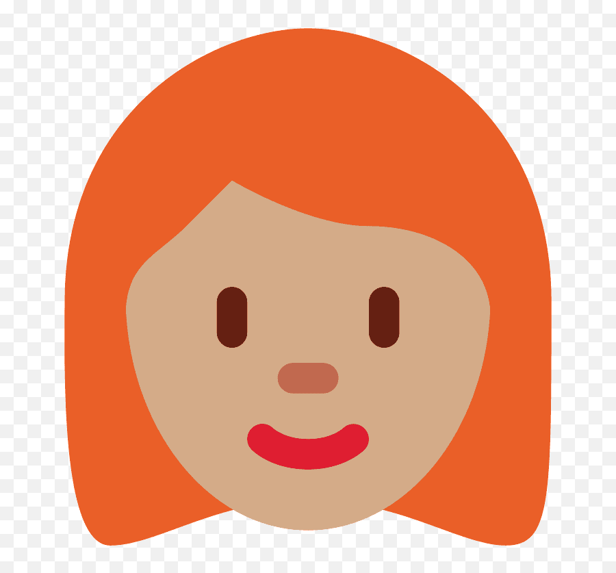 Karnacja Rednia I Rude Wosy Kobieta Clipart Darmowe - Woman Emoji Twitter,Rude Emoji